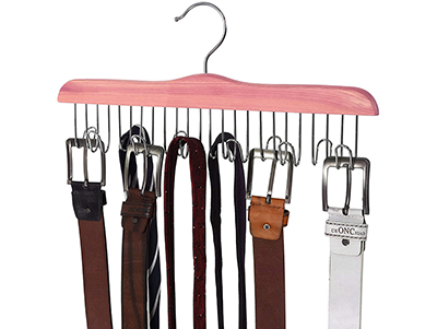 Premium Aromatic Wooden Belt Tie Red Cedar Hangers