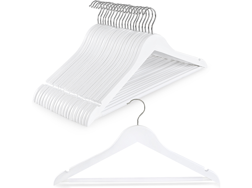 Non-Slip Hanger (White, Swivel Hook)