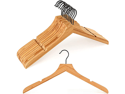 TOPIA HANGER Premium Wooden Hangers, Luxury Suit Hangers for Closet,  Boutique Wood Hangers with Extra Thick Hook and Non Slip Pants Bar, Heavy  Duty